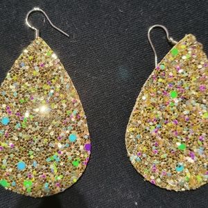 Gold Sparkle Earrings